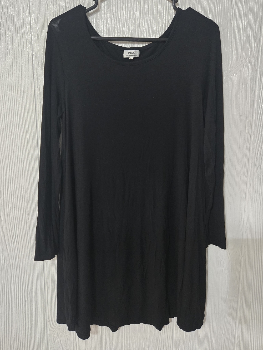 Piko Women's Casual Mini Dress Tunic Size Small Long Sleeve